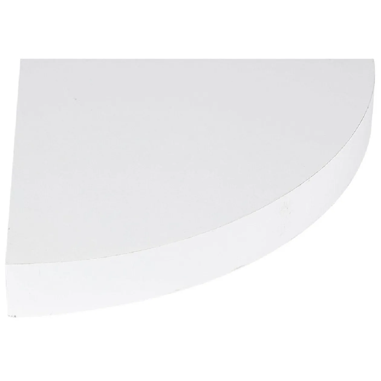 Étagère murale d'angle bois blanc