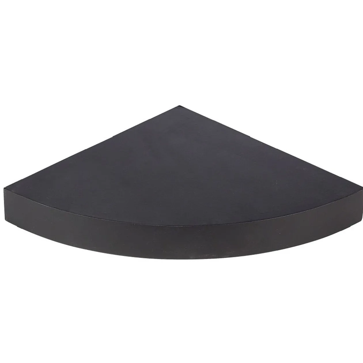 Étagère murale d'angle bois noir