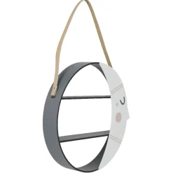 Étagère murale Hilla blanche et noire