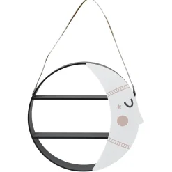 Étagère murale Hilla blanche et noire