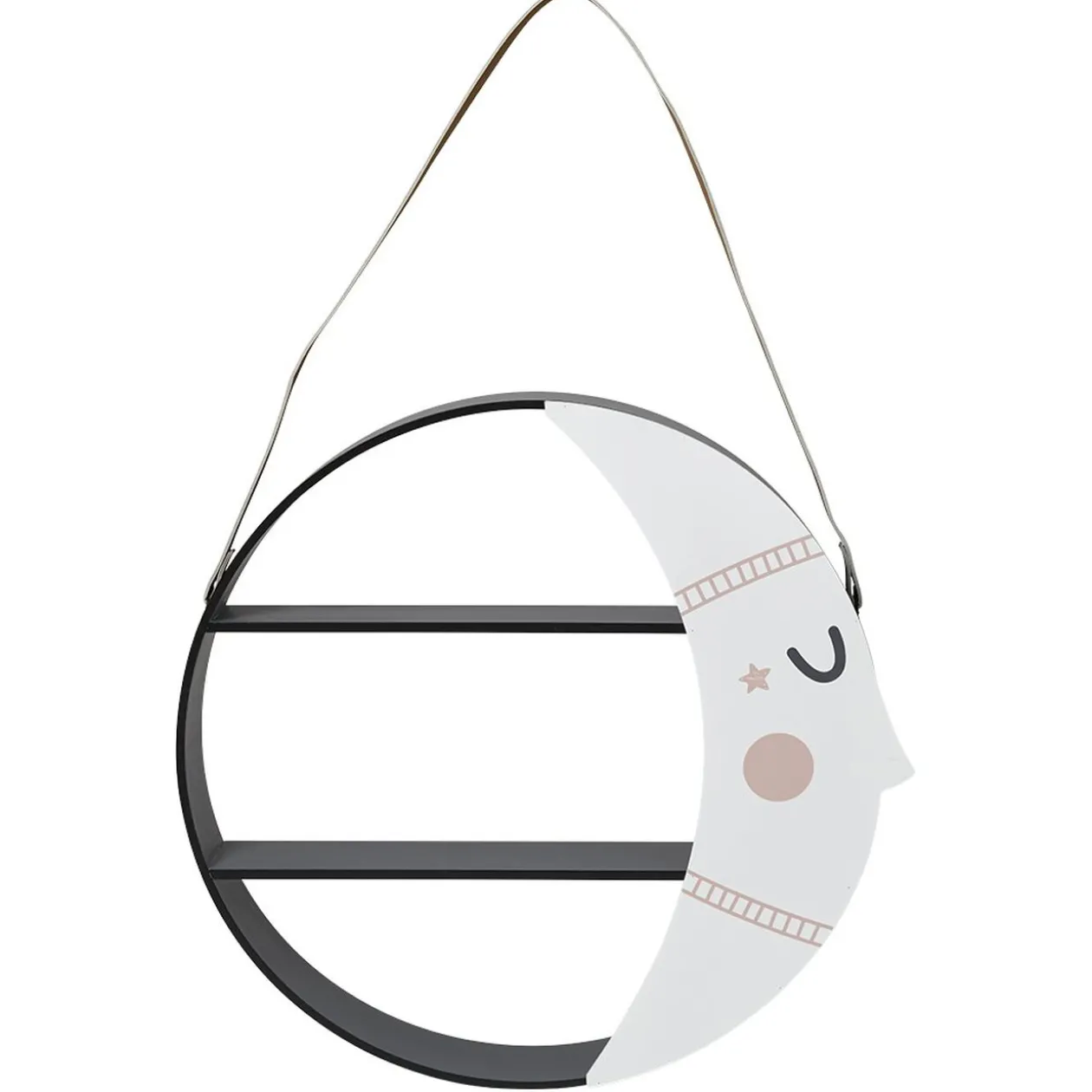 Étagère murale Hilla blanche et noire