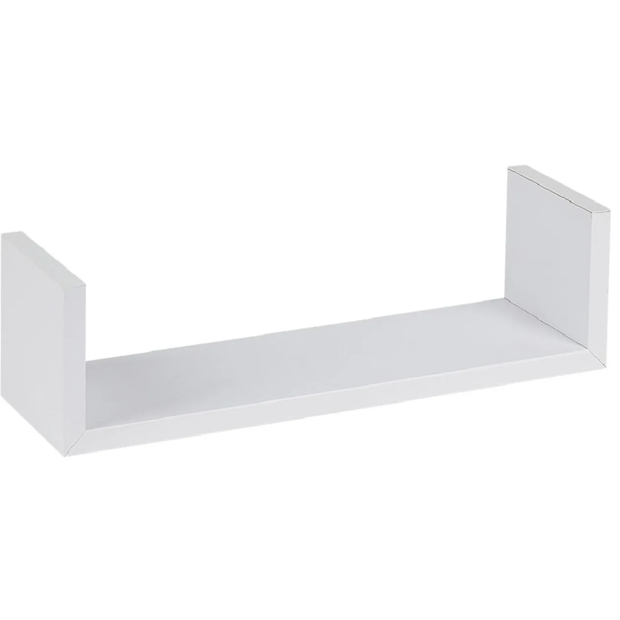 Étagère murale rectangulaire blanche x3