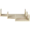 Étagère murale rectangulaire beige x3