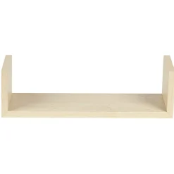 Étagère murale rectangulaire beige x3