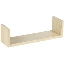 Étagère murale rectangulaire beige x3
