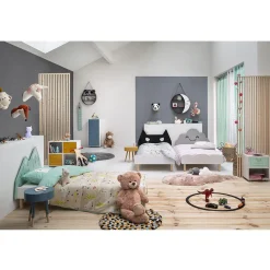 Étagère murale Wylie noire et blanche