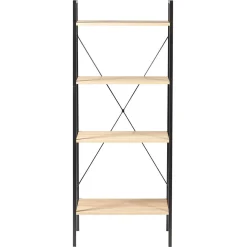 Étagère New York 4 niveaux métal et bois