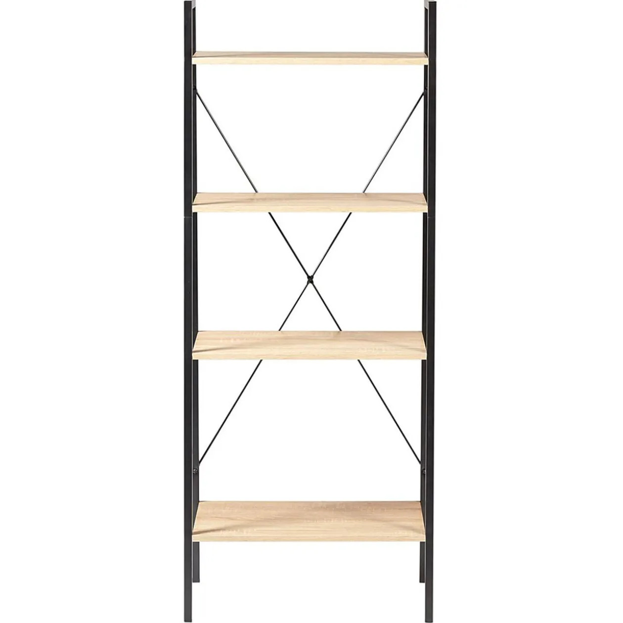 Étagère New York 4 niveaux métal et bois