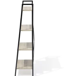 Étagère New York 4 niveaux métal et bois - 60x35xH135cm