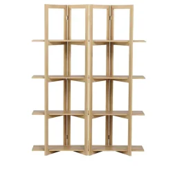 Étagère paravent en bois