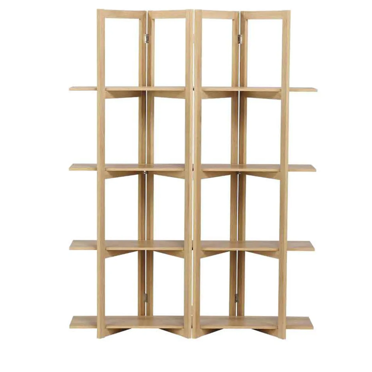 Étagère paravent en bois