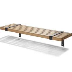 Étagère striée en bois L55xl15cm