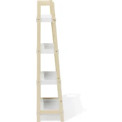 Étagère sur pieds Écolier MDF et pin blanc - L60xP30xH130 cm