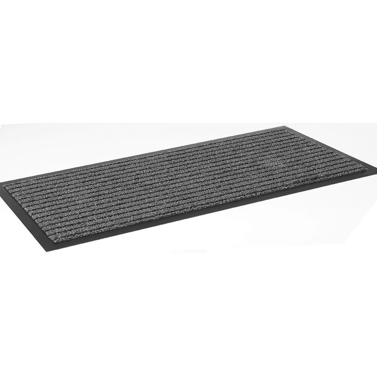 Tapis antidérapant grattant antipoussière absorbant gris 160x60cm