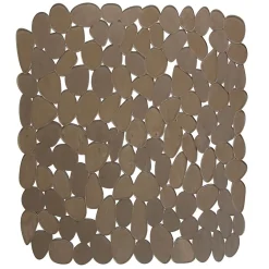 Tapis antidérapant pour fond d'évier Homclean design galet gris