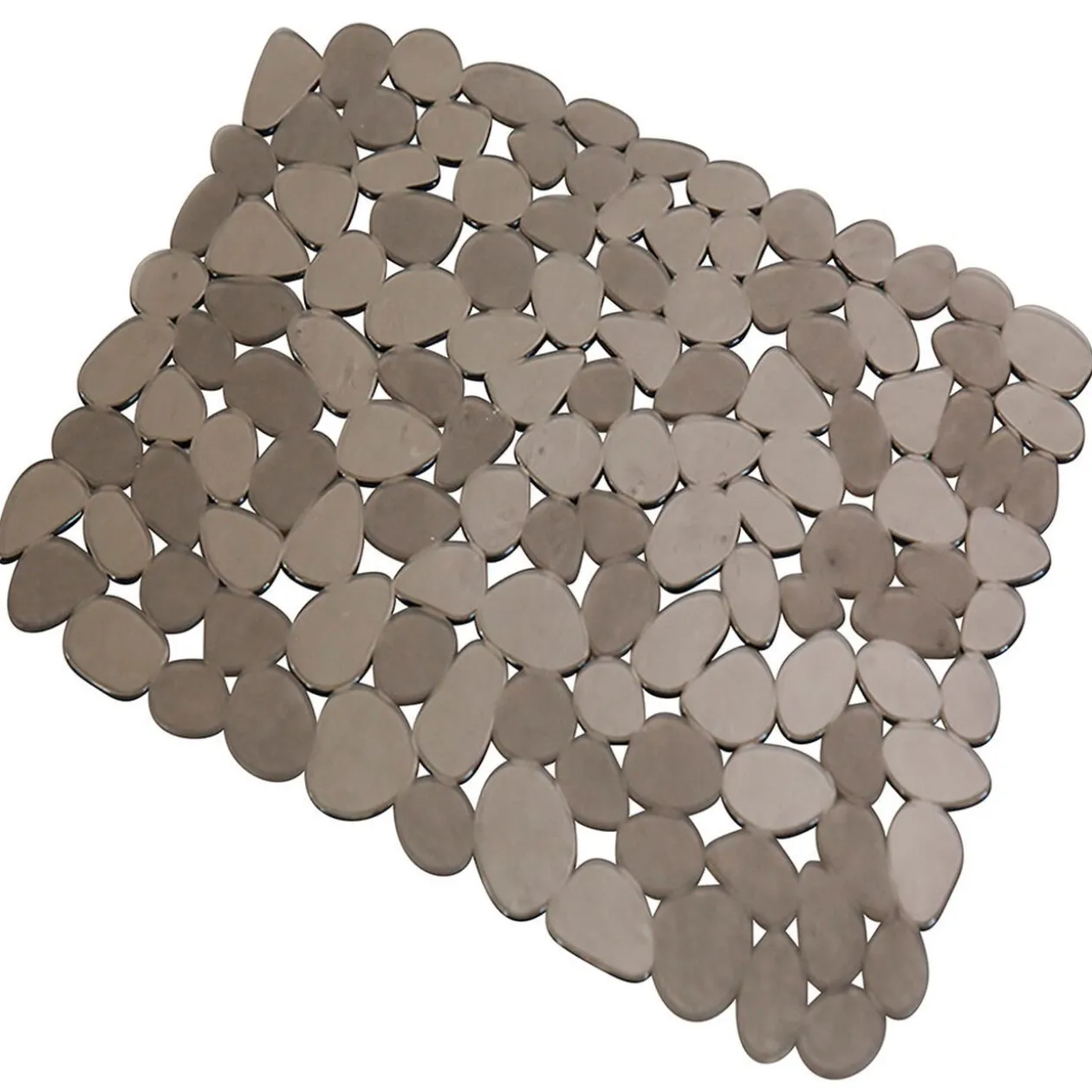 Tapis antidérapant pour fond d'évier Homclean design galet gris