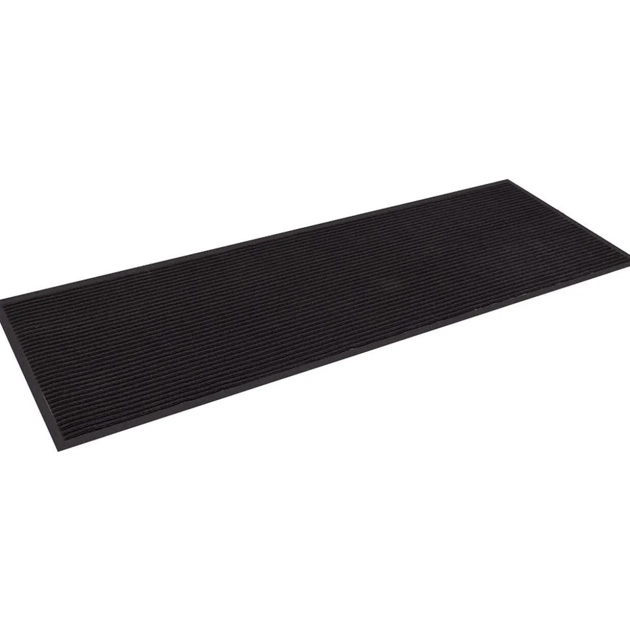 Tapis antipoussière antidérapant noir 160x60cm