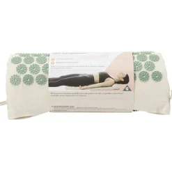 Tapis d'acupression beige et vert