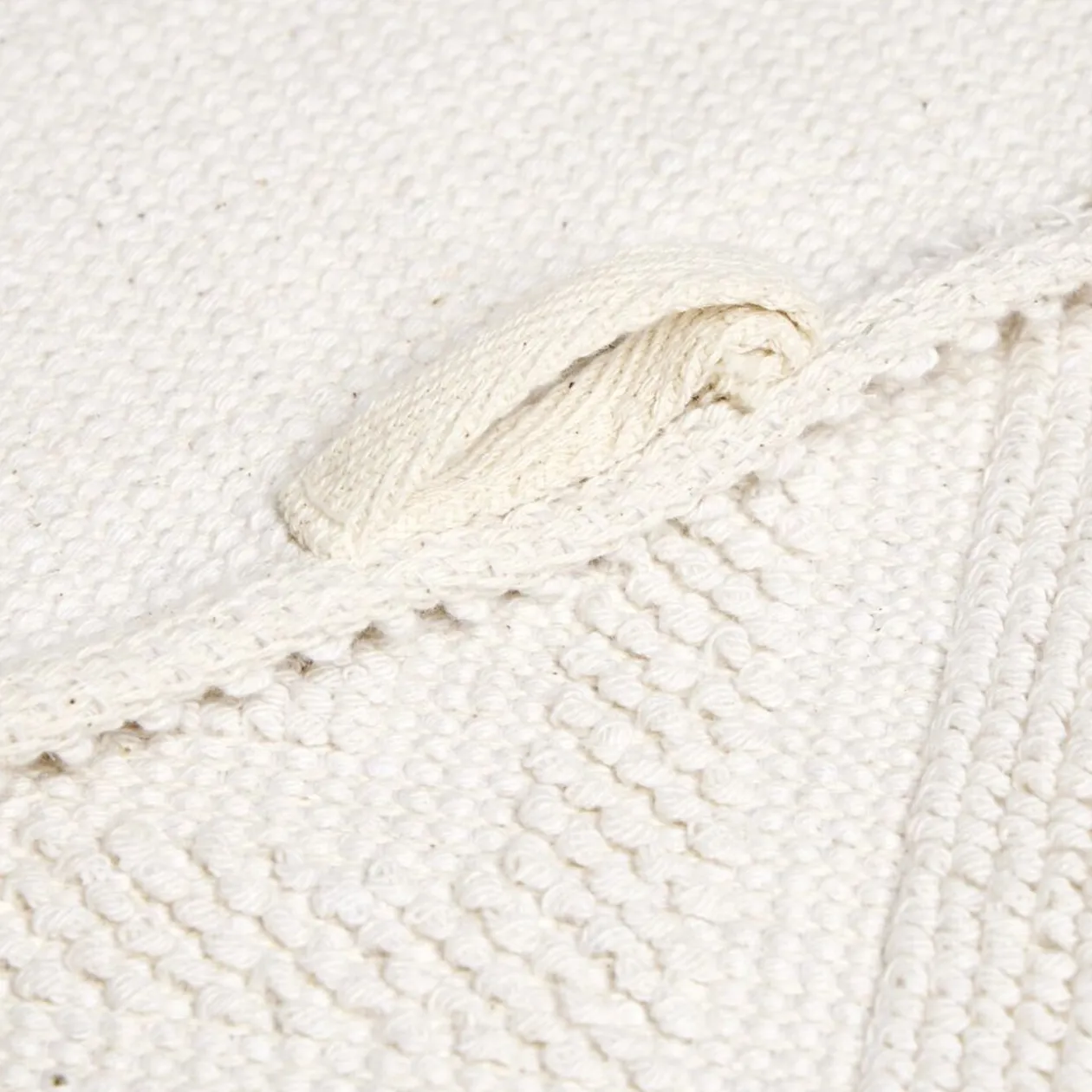 Tapis de bain 100% coton blanc uni 70x50cm