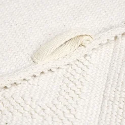 Tapis de bain 100% coton blanc uni 70x50cm