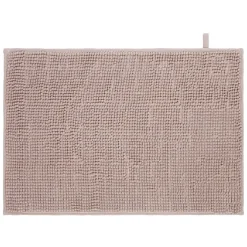 Tapis de bain chenille coloris rose 45x65cm