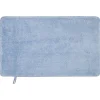 Tapis de bain mémoire de forme bleu 75x45cm