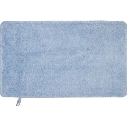 Tapis de bain mémoire de forme bleu 75x45cm