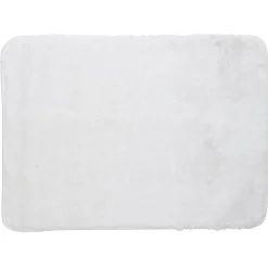 Tapis de bain polyester blanc