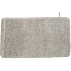 Tapis de bain polyester coloris taupe