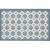 Tapis de cuisine à motif graphique bleu marron 80x50 cm
