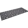 Tapis de cuisine antidéapant absorbant imprimé tomette bleu 80x50cm