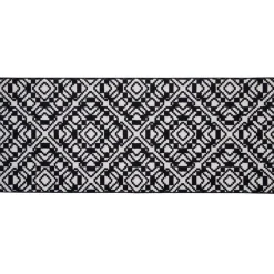 Tapis de cuisine antidéapant absorbant imprimé tomette bleu 80x50cm