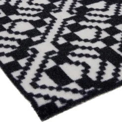 Tapis de cuisine antidéapant absorbant imprimé tomette bleu 80x50cm