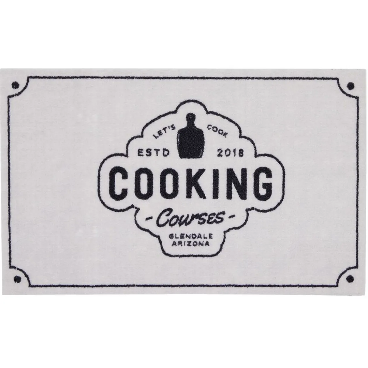 Tapis de cuisine antidérapant absorbant inscription Cooking 80x50cm