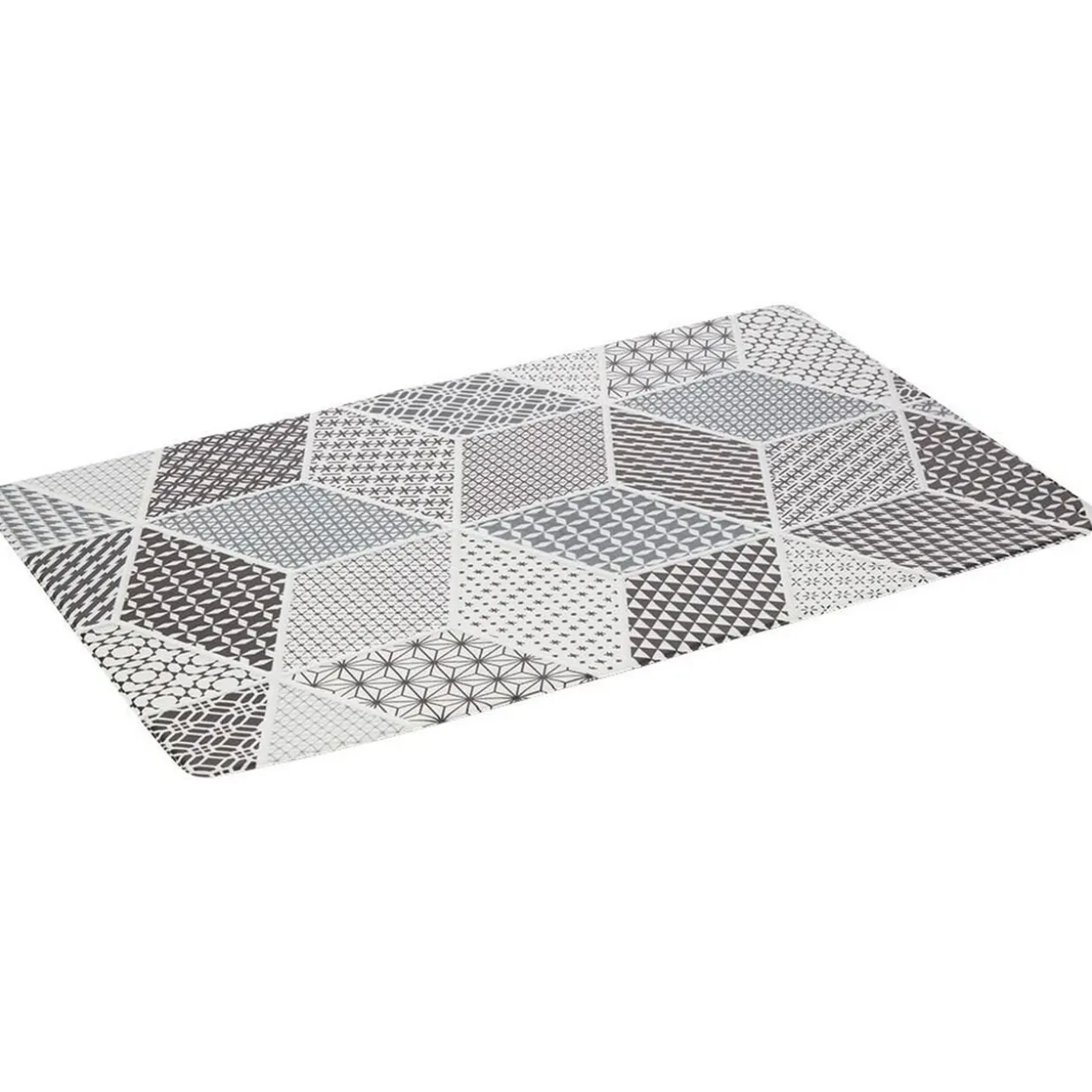 Tapis de cuisine imprimé carreau de ciment 75 x 45 cm
