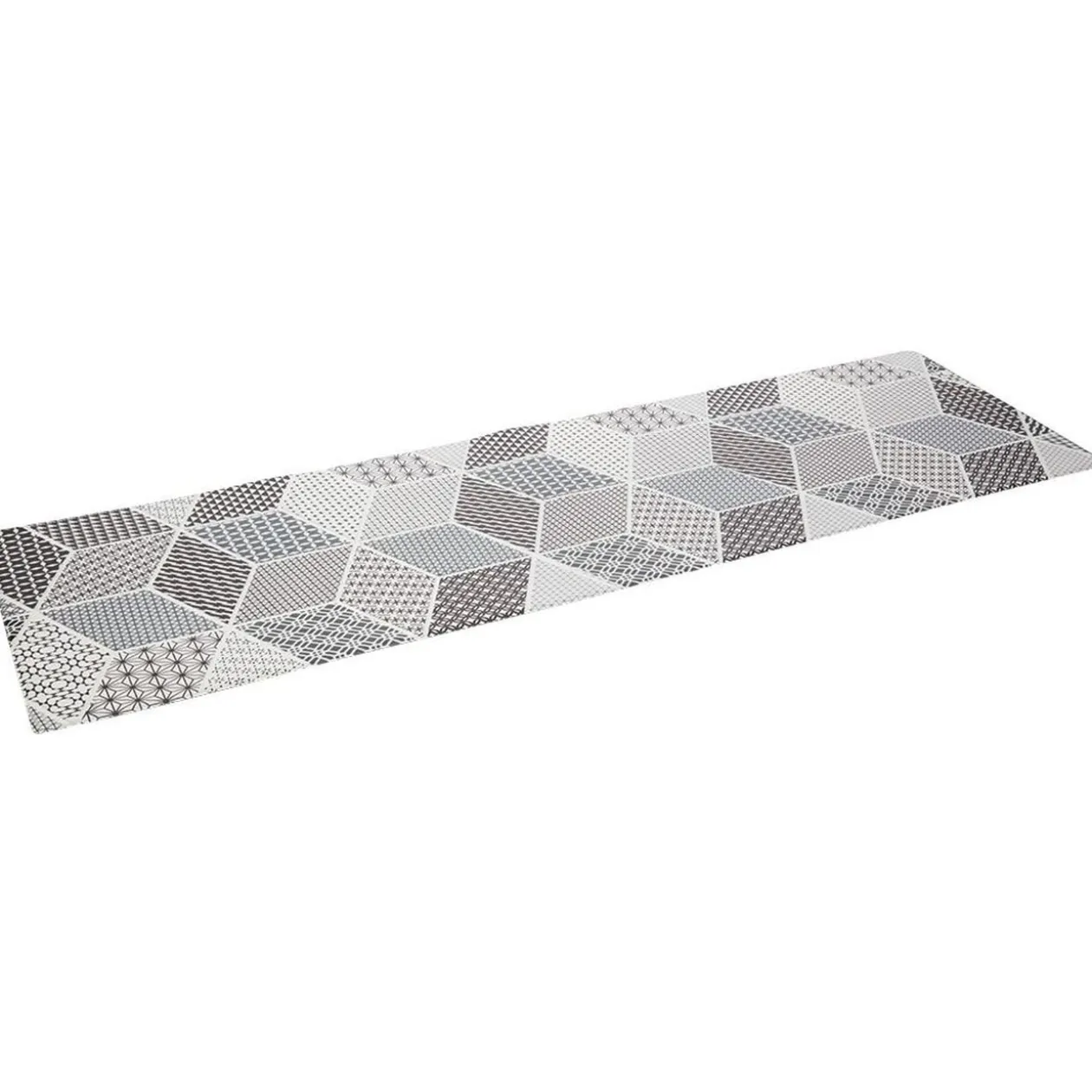 Tapis de cuisine imprimé carreau de ciment 150 x 45 cm