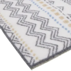 Tapis de cuisine imprimé ethnique vert 120x50cm