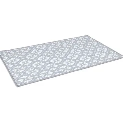 Tapis de cuisine latex imprimé bleu 80x50 cm