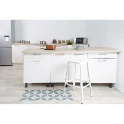 Tapis de cuisine motif géométrique