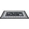 Tapis de cuisine My Kitchen noir et blanc 50x70cm