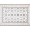 Tapis de cuisine vinyle imprimé carreau de ciment tricolore 70x49,5cm