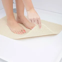 Tapis de douche anti-dérapant 60x40cm beige
