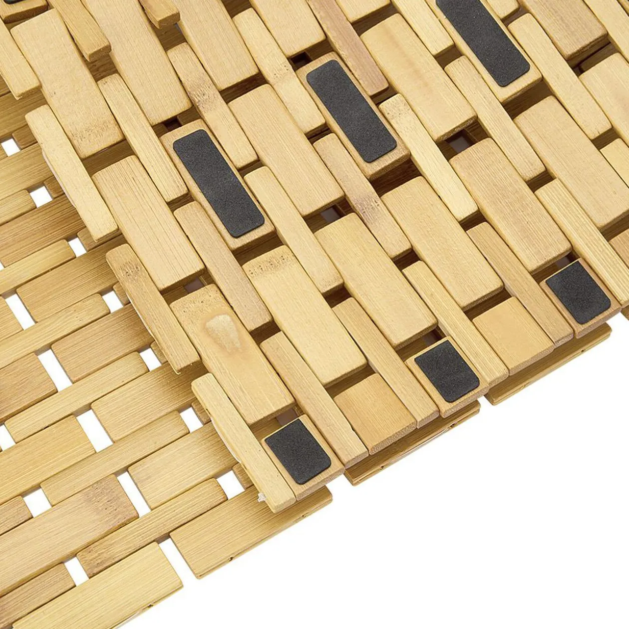 Tapis de salle de bain bambou rectangulaire 72x45 cm