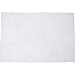 Tapis de salle de bain chenille blanc 90x60 cm