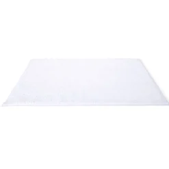Tapis de salle de bain chenille blanc 45x65cm