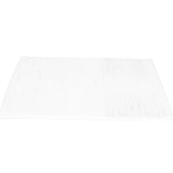 Tapis de salle de bain chenille blanc 45x65cm