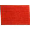 Tapis de salle de bain chenille rouge