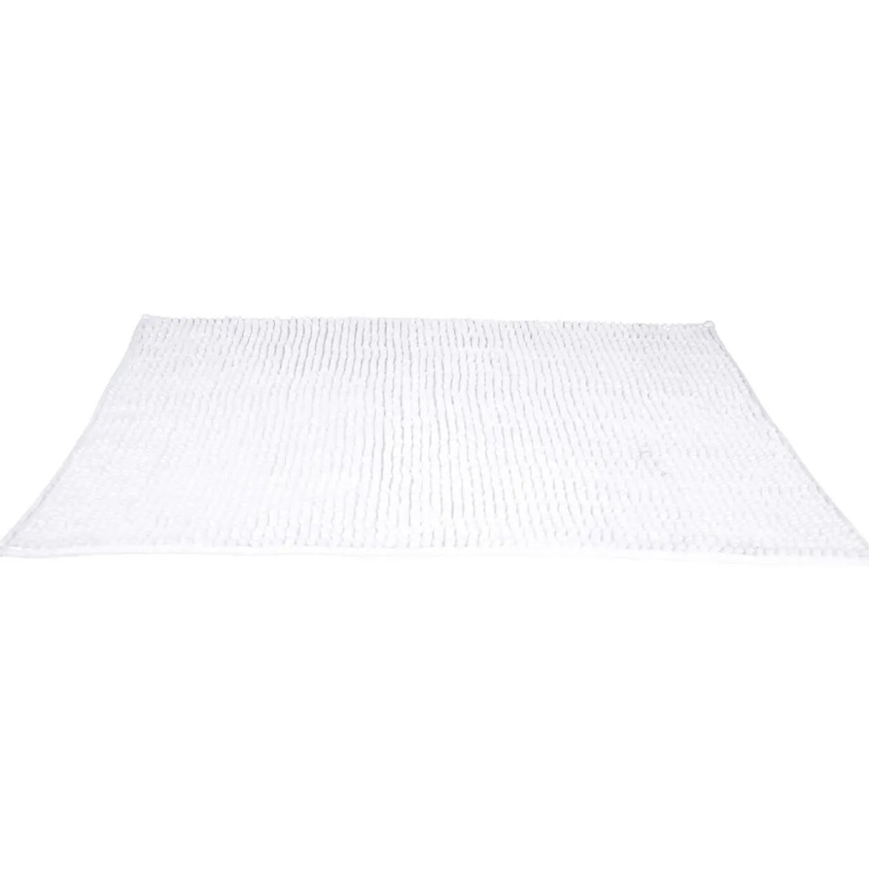 Tapis de salle de bain chenille blanc petit modèle