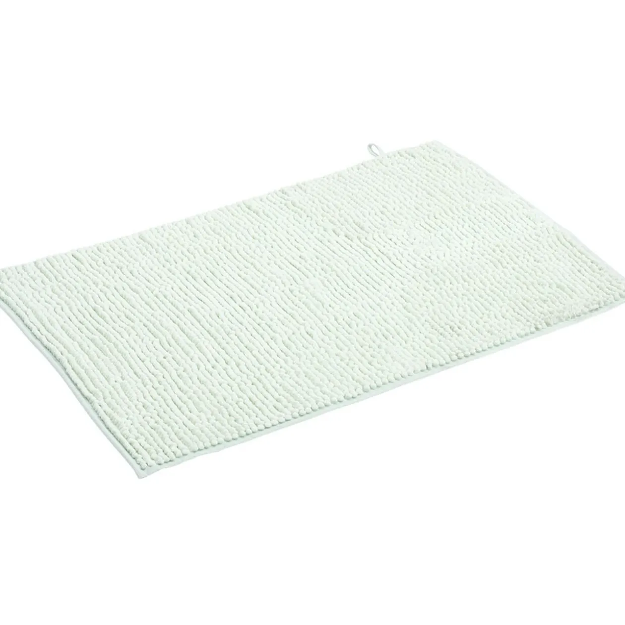 Tapis de salle de bain chenille vert 45x65cm