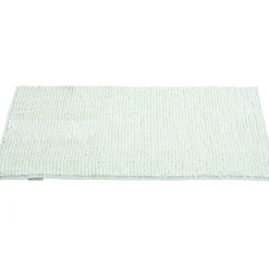Tapis de salle de bain chenille vert 45x65cm